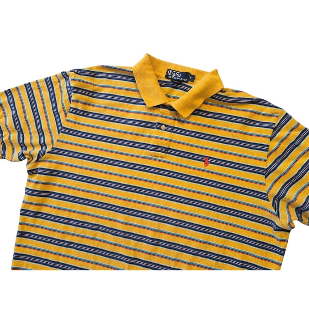 Polo Ralph Lauren Mens XL Polo Shirt Serape Western Navajo Sunset Preppy 90's